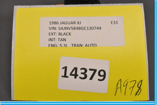 83-87 Jaguar XJ6 XJS X351 Door Window Control Switch Button Oem
