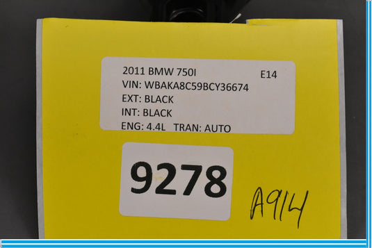 09-15 BMW 750i 750Li Rear Left Driver Side Trunk Lid Hatch Lift Support Oem