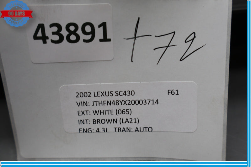 Load image into Gallery viewer, 02-10 Lexus SC430 Front Engine Motor Air Intake Inlet Duct Tube Oem
