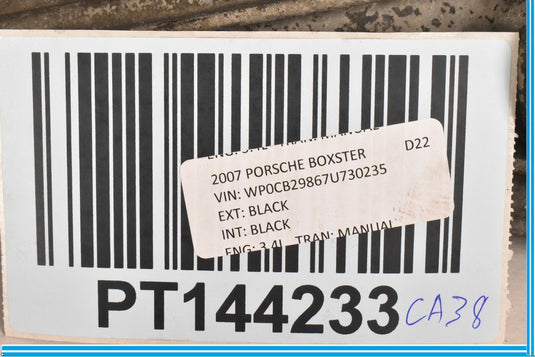 06-12 Porsche Boxster Cayman Front Right Suspension Lower Control Arm Oem