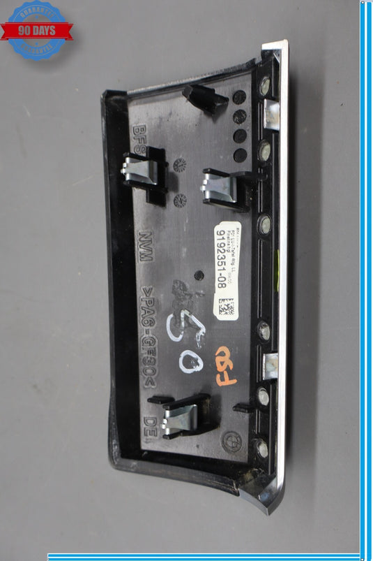 09-15 BMW 740i 750Li xDrive Front Dash Climate Control Switch Trim Bezel Oem
