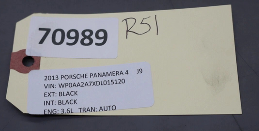 10-16 Porsche Panamera 970 Front Left Driver Exterior Door Handle Black Oem