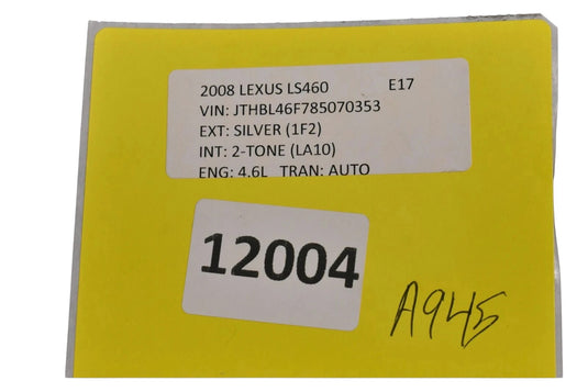 07-09 Lexus LS460 Smart Key Keyless Entry Control Module Unit 8999050041 Oem