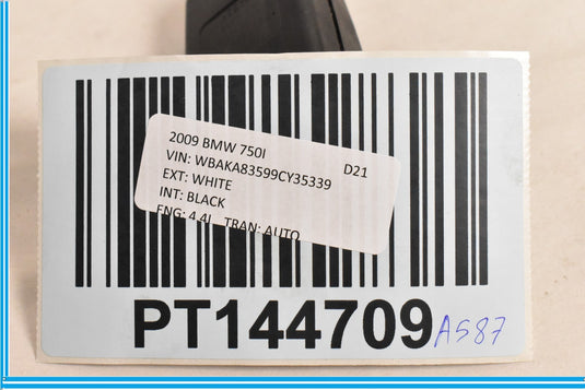 09-15 BMW 750i 750Li F01 F02 Rear Right Seat Belt Buckle Black 72117220858 Oem