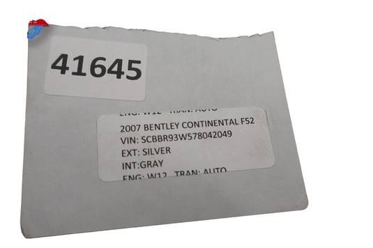 06-13 Bentley Continental Flying Spur Rear Left Side Door Window Glass OEM