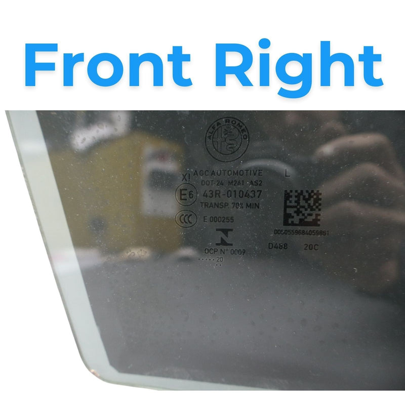 Load image into Gallery viewer, 17-23 Alfa Romeo Giulia Front Right Passenger Side Door Window Auto Glass Oem
