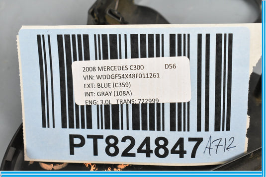 08-14 Mercedes C300 C350 W204 Front Right Side Seat Recliner Cover Trim Oem