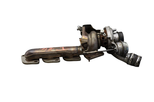 11-18 Mercedes S550 CL550 W221 Left Side Turbocharger Turbo Charger Manifold Oem