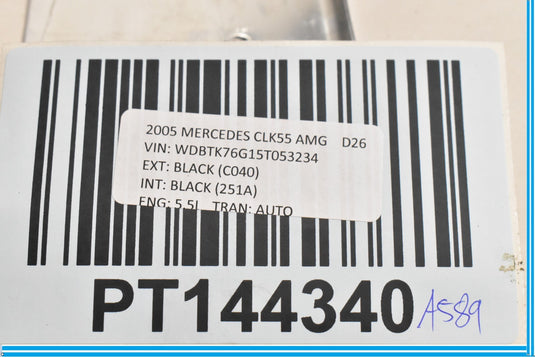 03-06 Mercedes CLK500 CLK55 AMG W209 Front Right Passenger Chrome Jamb Trim Oem