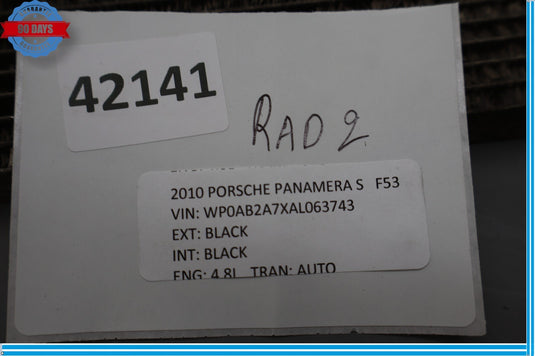 10-16 Porsche Panamera A/C AC HVAC Air Conditioning Condenser Oem