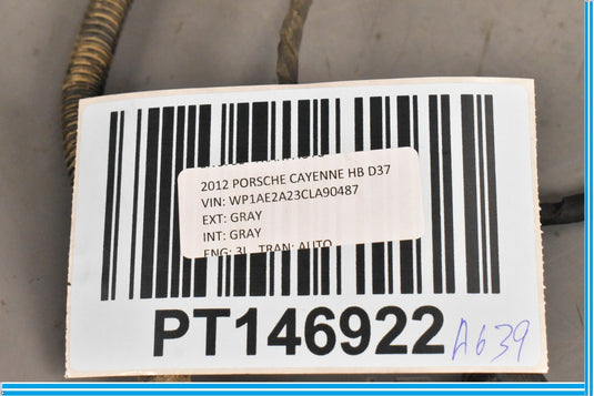 11-14 Porsche Cayenne Rear Bumper Park Assist Sensor W/ Wire Harness Oem