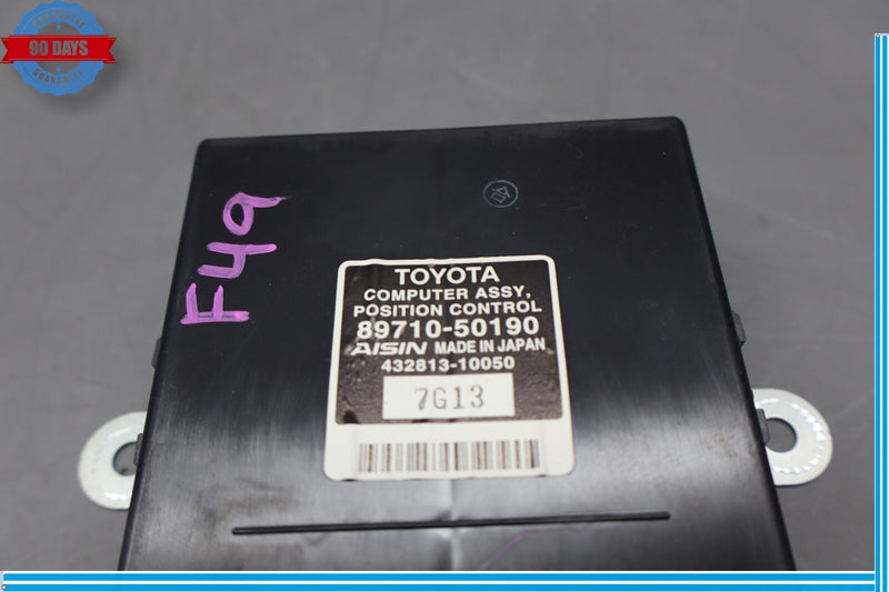 Load image into Gallery viewer, 07-09 Lexus LS460 LS460L Rear Left Seat Mounted Position Control Module Oem
