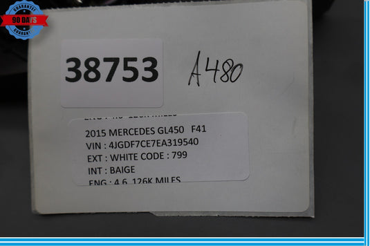 12-19 Mercedes GL450 GL550 Front Left Side Speaker Door Mirror Cover Oem