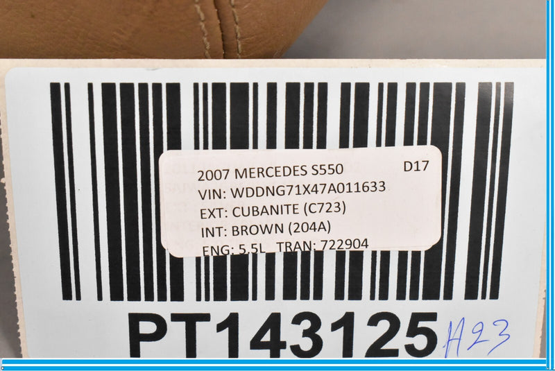 Load image into Gallery viewer, 07-09 Mercedes S550 S600 W221 Front Left Driver Seat Headrest Head Rest Oem
