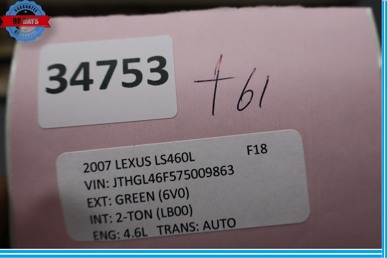 Load image into Gallery viewer, 07-12 Lexus LS460L Rear Left Driver Side Driver Side Door Sill Scuff Plate Oem
