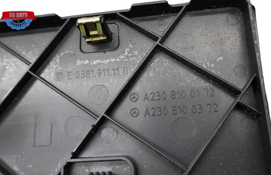 03-06 Mercedes R230 SL500 Rear Left Driver Storage Compartment Lid Cover Oem