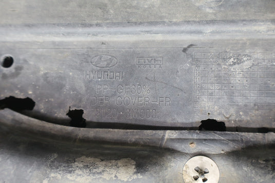 11-16 Hyundai Equus Front Engine Lower Cover Splash Shield 291203M000 Oem