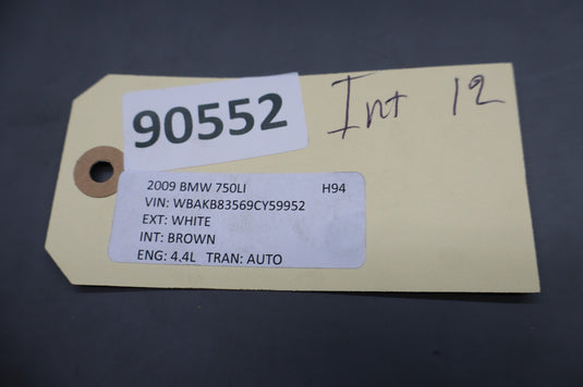 09-15 BMW 750Li F01 F02 Left Side Air Intake Cleaner Filter Housing Box Oem