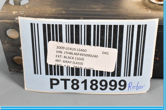 07-12 Lexus LS460 Front Left Driver Bumper Reinforcement Bar Bracket Oem