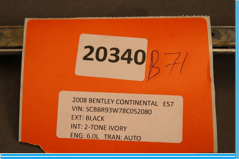 Load image into Gallery viewer, 06-11 Bentley Continental Front Left Driver Seat Trim Chrome Oem
