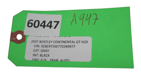 03-12 Bentley Continental GTC GT Front Left Driver Side Door Sound Speaker Oem