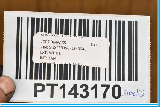 07-10 BMW E70 X5 Rear Right Passenger Shock Strut Absorber 37126779706 Oem