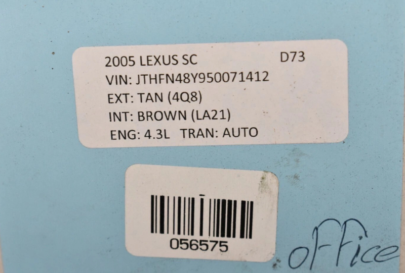 Load image into Gallery viewer, 02-10 Lexus SC430 Convertible Right Side Lift Hinge Actuator 6325024020 Oem
