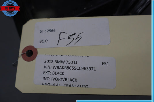 09-15 BMW 750Li F01 F02 Rear Fuel Tank Filler Door Cover Lid Black Oem