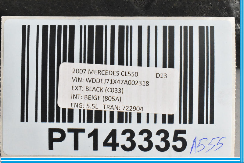 Load image into Gallery viewer, 07-10 Mercedes CL550 CL600 W216 Front Left Bumper Foam Reinforcement Strip Oem
