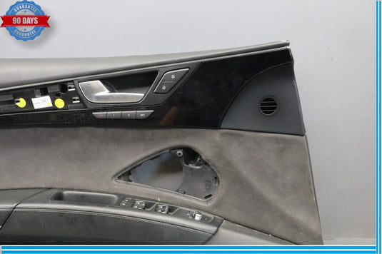 11-18 Audi A8 Quattro Front Left Driver Side Interior Door Panel Trim Oem