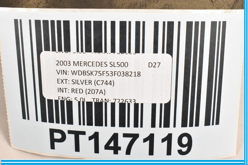 Load image into Gallery viewer, 03-12 Mercedes SL500 SL550 R230 Front Left Fender Liner Splash Shield Oem
