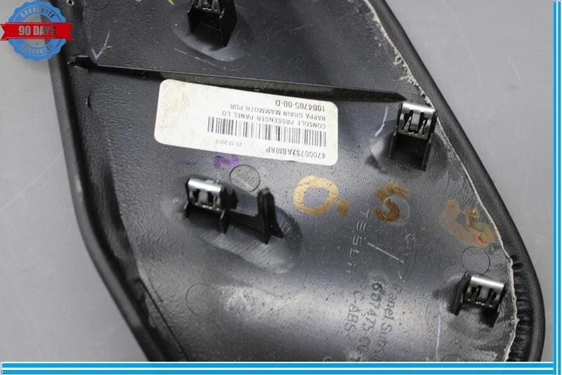 Load image into Gallery viewer, 12-16 Tesla Model S Right Side Center Console Trim Panel 100470500D Oem
