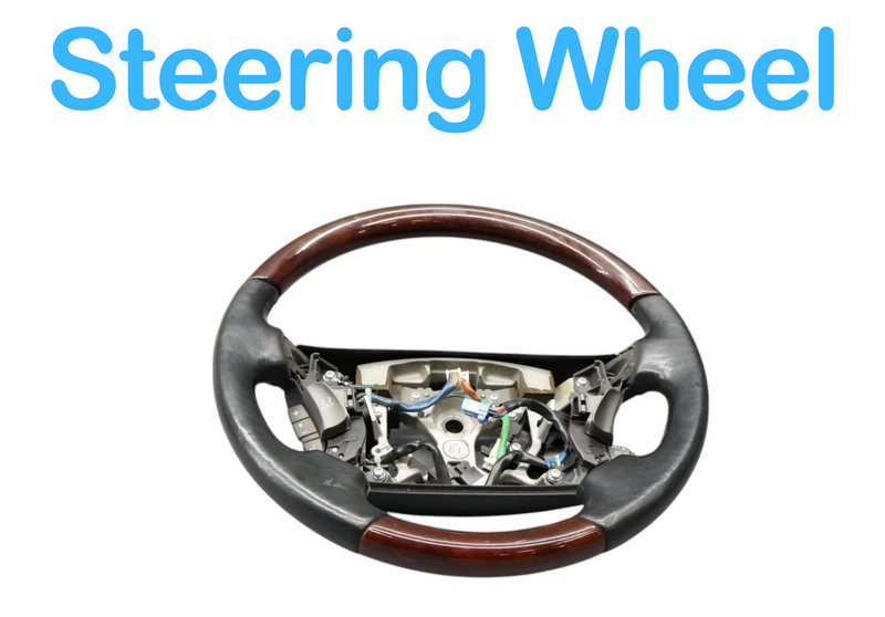 Load image into Gallery viewer, 07-12 Lexus LS460 LS460L Steering Wheel Cruise Woodgrain Leather 4510050250 Oem
