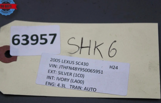 02-05 Lexus SC430 Front Left Side Shock Strut Impact Absorber 4851024300 Oem