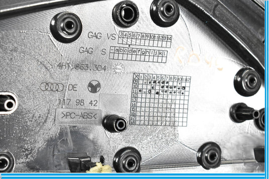 11-18 Audi A8 Quattro Right Side Center Console Trim Panel 4H1863304C Oem