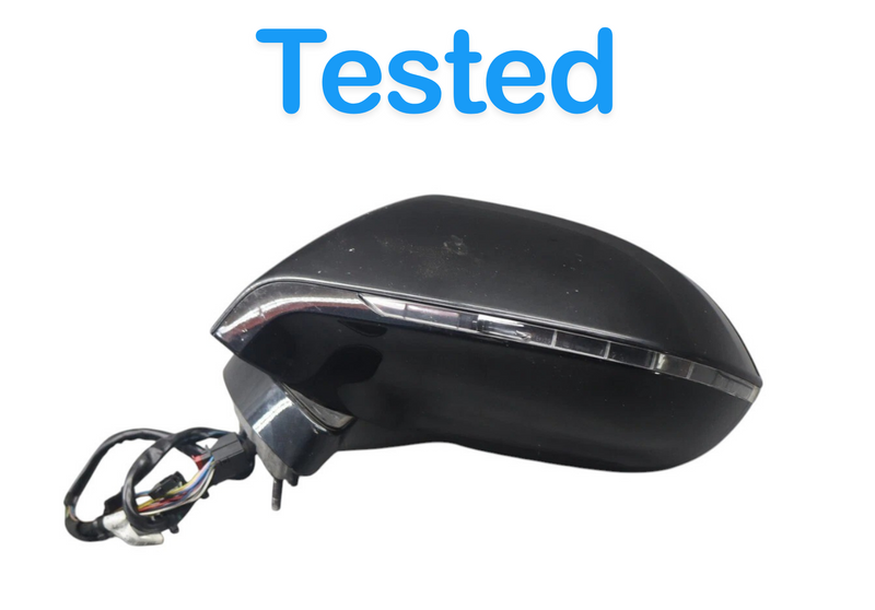 Load image into Gallery viewer, 12-18 Audi A7 Quattro S7 Front Left Side Exterior Rear View Mirror Black Oem
