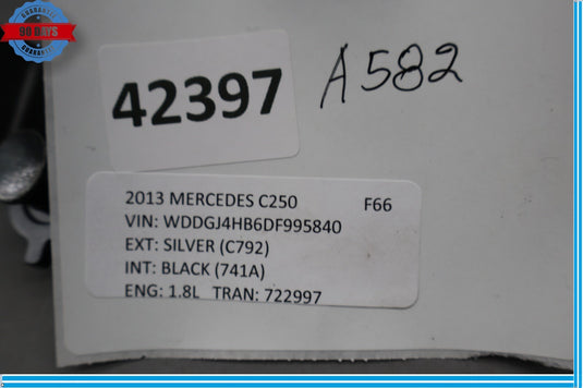 10-17 Mercedes W204 C250 Rear Left Side Seatbelt Seat Belt Buckle End Oem