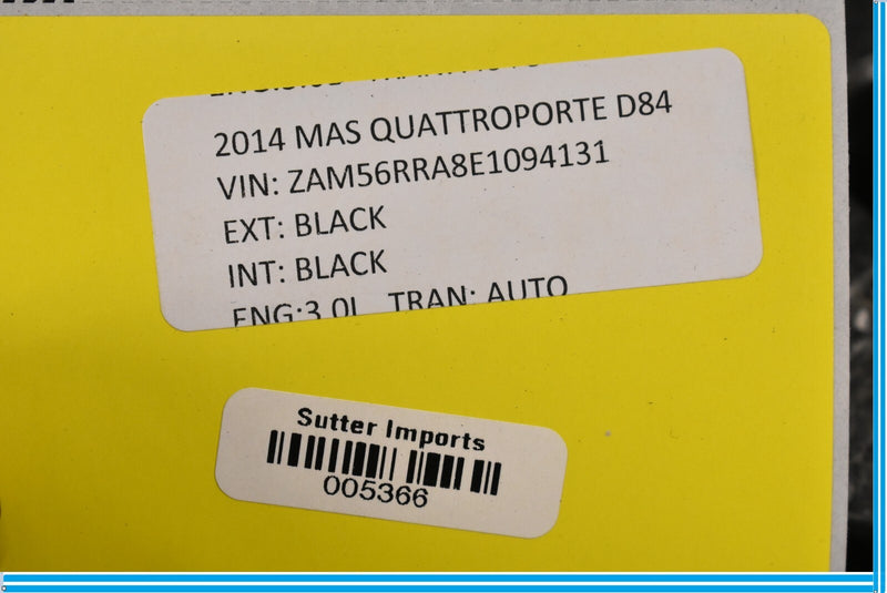 Load image into Gallery viewer, 14-17 Maserati Quattroporte Front Right Passenger Side Interior Door Panel Oem
