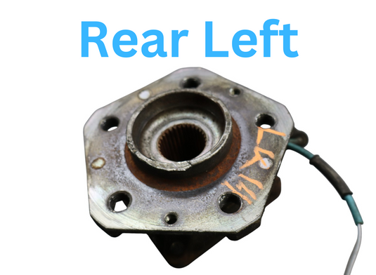 03-08 Maserati Quattroporte M139 Rear Left Side Spindle Knuckle Wheel Hub Oem