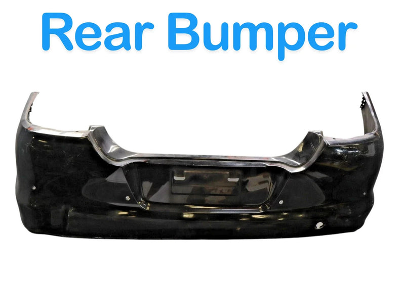 Load image into Gallery viewer, 10-13 Porsche Panamera Turbo 970 Rear Lower Bumper Cover Assembly Black OEM
