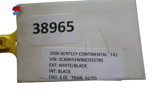 03-10 Bentley Continental GT Coupe Rear Trunk Lid Tailgate Panel 3W8827025C OEM