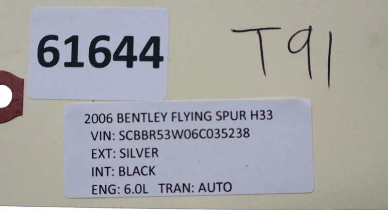 Load image into Gallery viewer, 06-13 Bentley Continental Flying Spur Rear Right Door Seal Molding Window Oem
