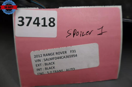 10-12 Land Range Rover L322 Rear Tailgate Spoiler Wing With Brake Light Oem