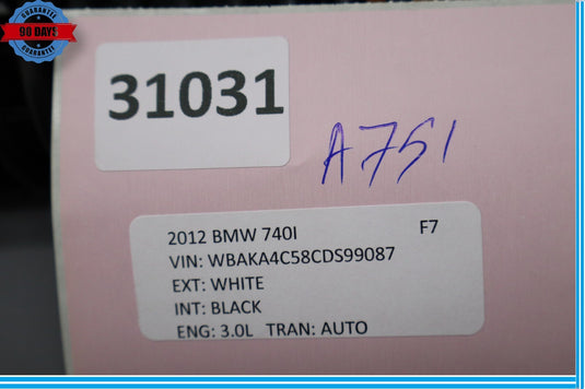 09-15 BMW 740i 740Li 750i Right Side Trunk Lid Tailgate Lift Actuator Strut Oem