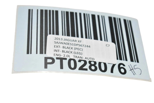 12-15 Jaguar X250 XF Front Right Side Seat Head Rest Black CX23F611A08AB Oem