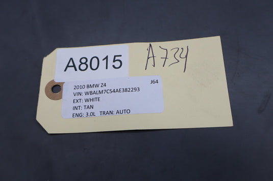 09-16 Bmw E89 Z4 Left Driver Side Underhood Shield Guard 75965010 Oem