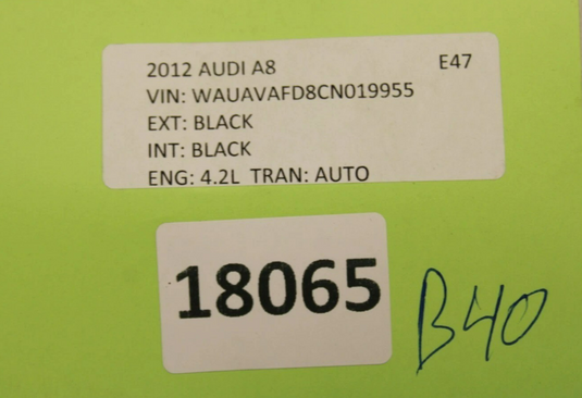 11-17 Audi A8 Electronic Parking Brake Computer Control Module 4H0907801E Oem