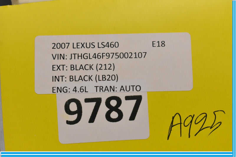 Load image into Gallery viewer, 07-09 Lexus LS460 Rear Left Driver Side Seat Headrest Head Rest Motor Oem
