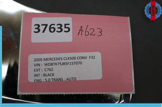 03-06 Mercedes CLK500 CLK55 AMG W209 Front Right Passenger Chrome Jamb Trim Oem