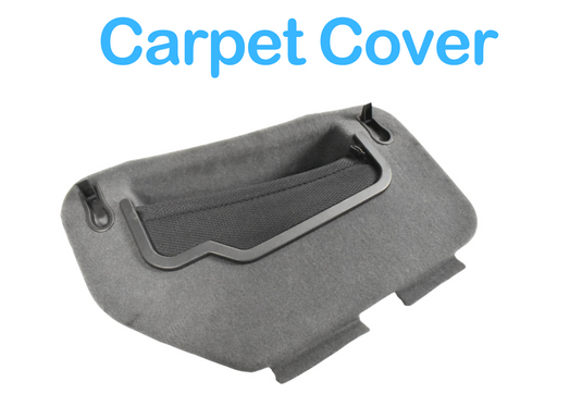 04-13 Maserati Quattroporte Rear Right Trunk Access Carpet Cover Trim Black OEM